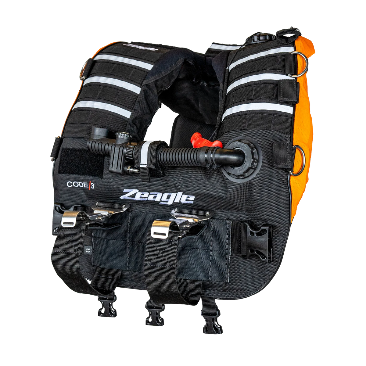 Code 3 Orange, Rescue Vest w/inflator hose and RE — product view 1