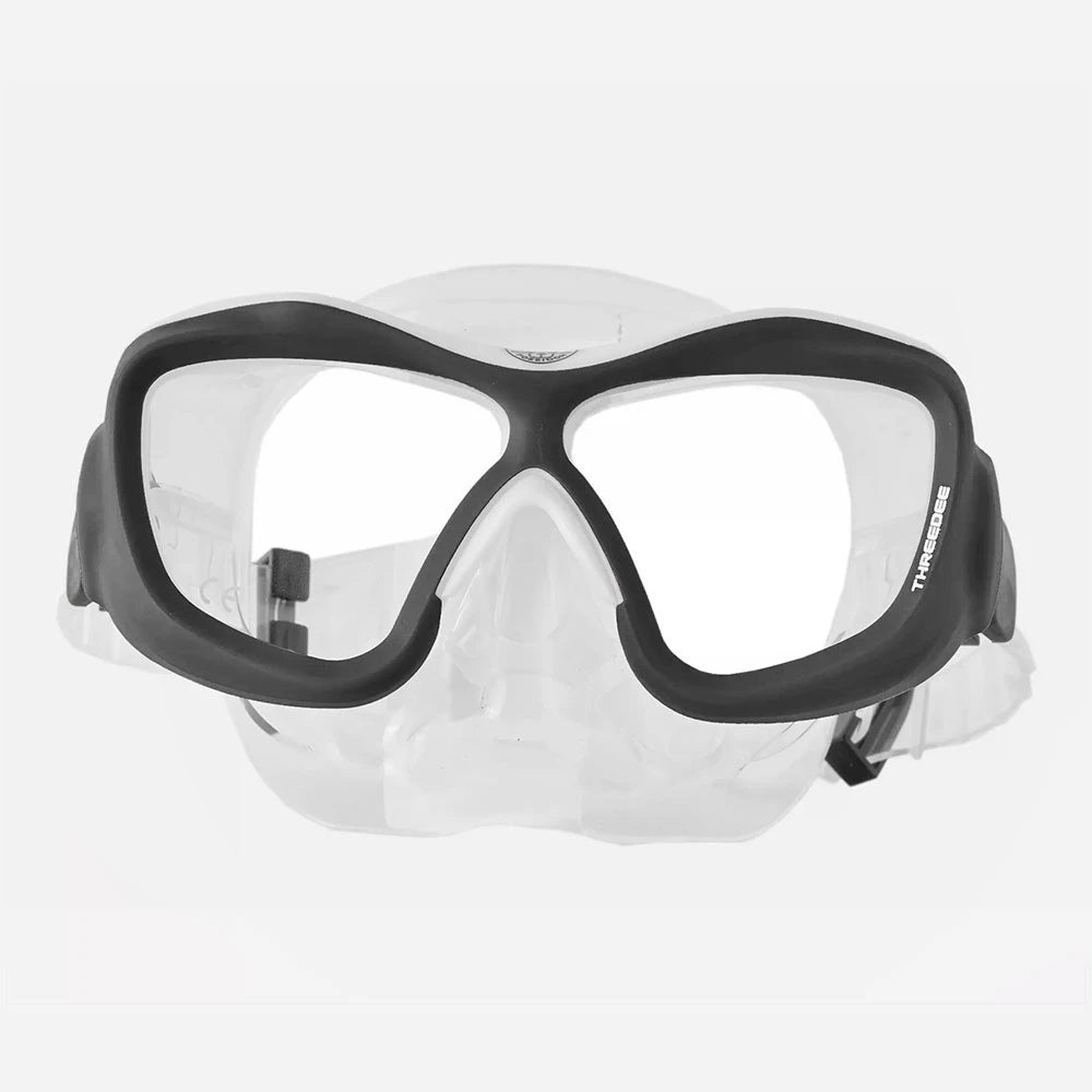 ThreeDee Mask Black/White, Clear Skirt — view 1