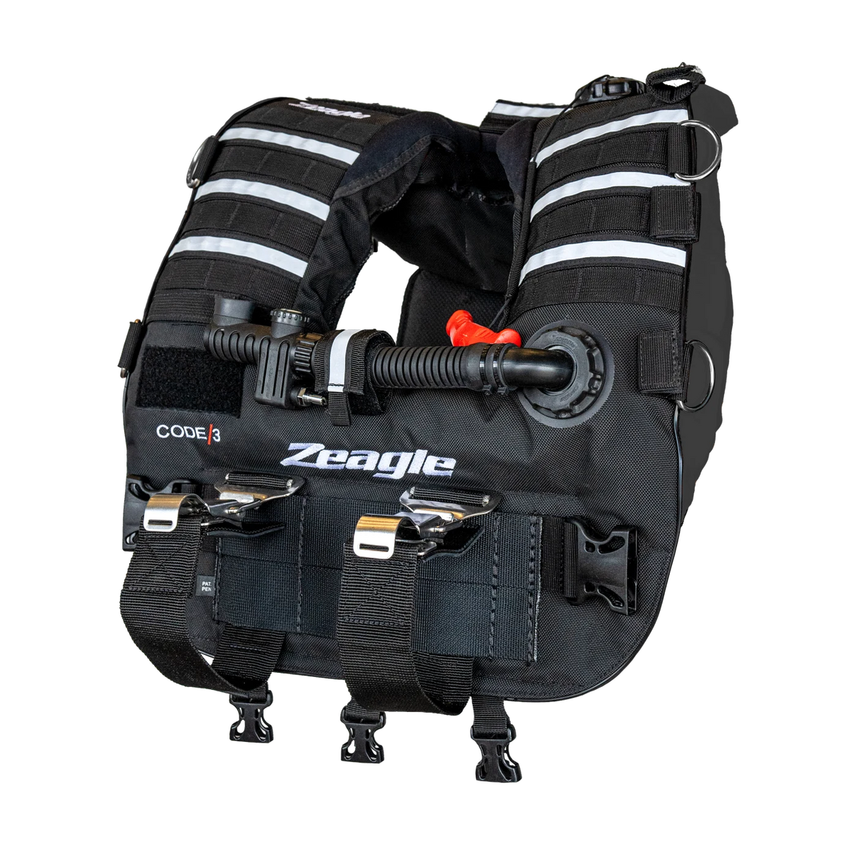 Code 3 Black, Rescue Vest w/inflator hose and RE — product view 1