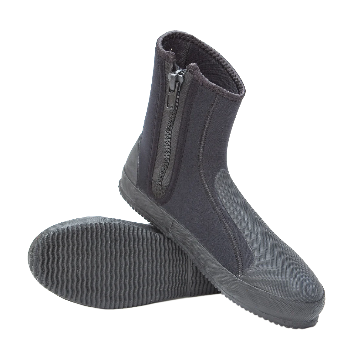 XS Scuba Deluxe Zipper Boots — supplier family photo; select thickness and size by label