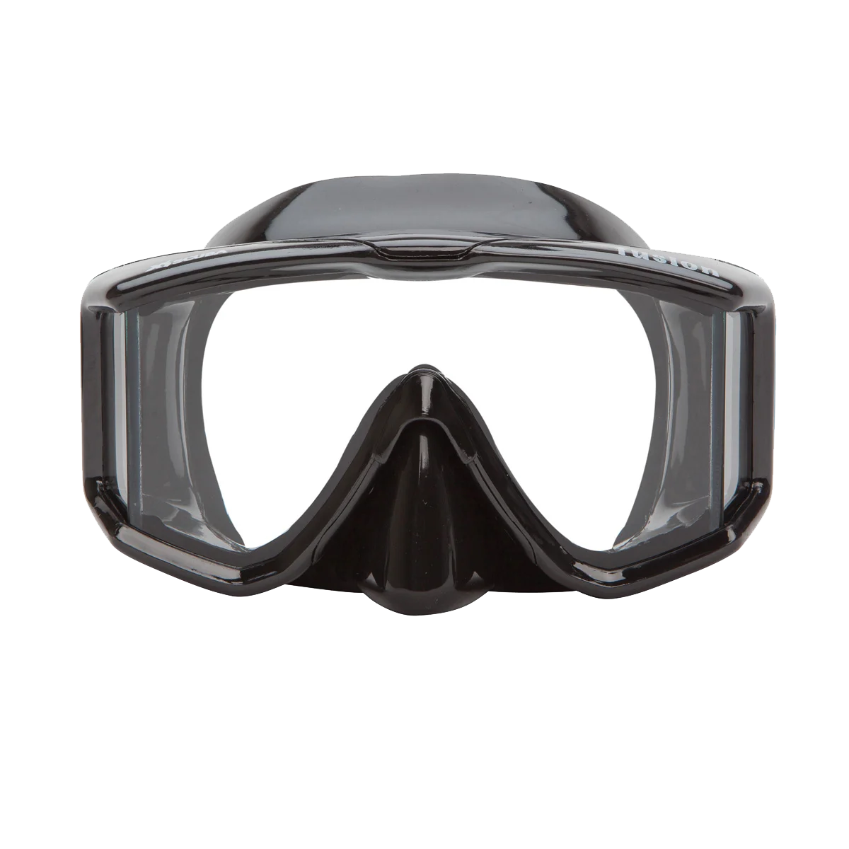 XS Scuba Fusion mask, black silicone