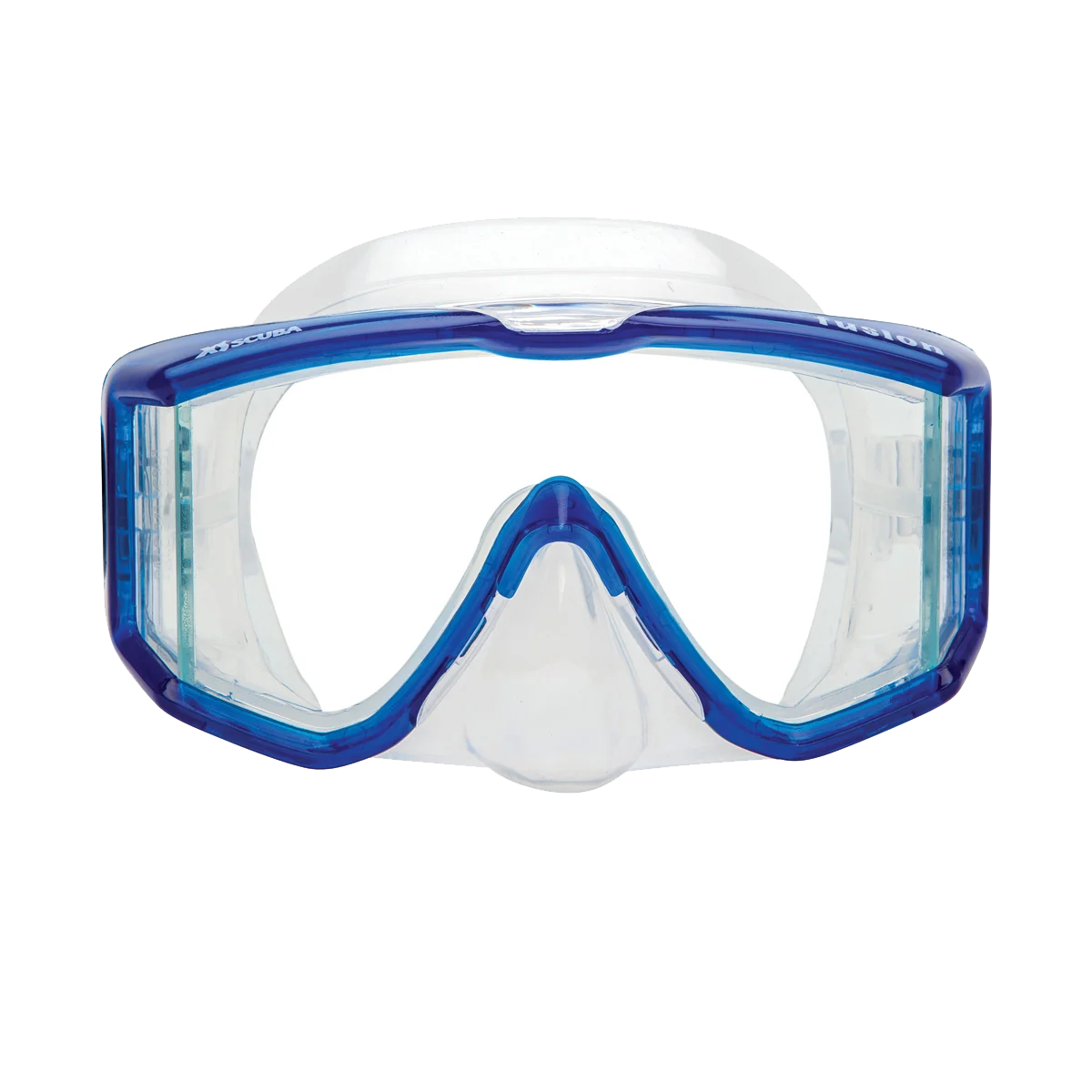 XS Scuba Fusion mask, transparent blue