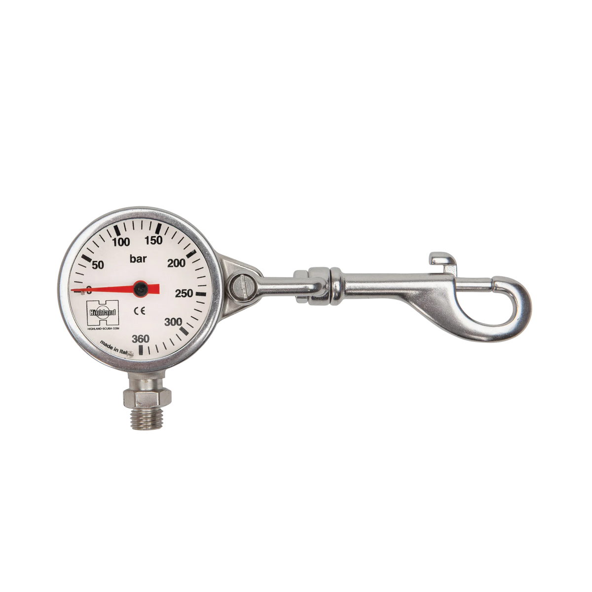 Highland Brass & Snap Pressure Gauge — Metric