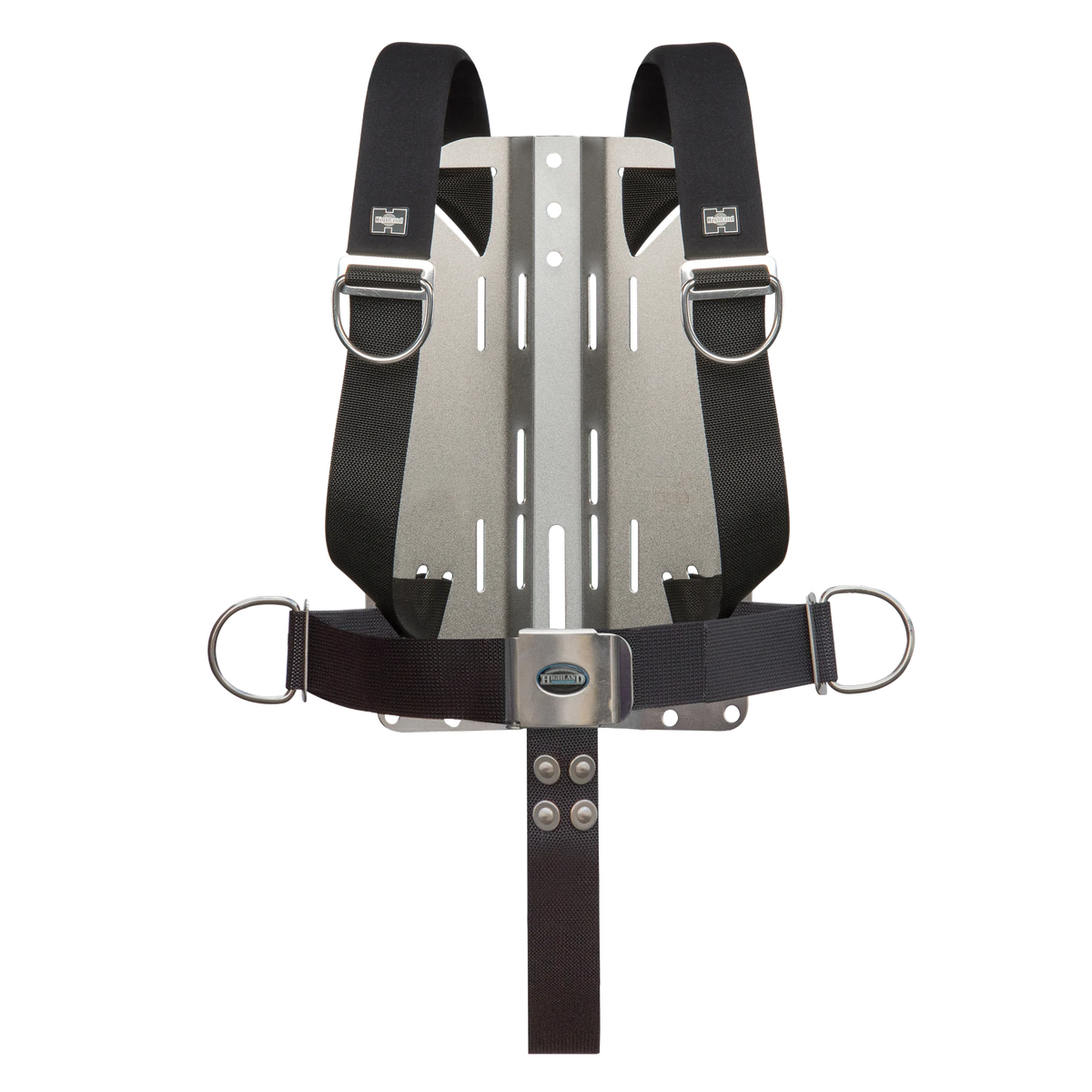 Highland Tec/Rec Harness with Backplate — Stainless steel