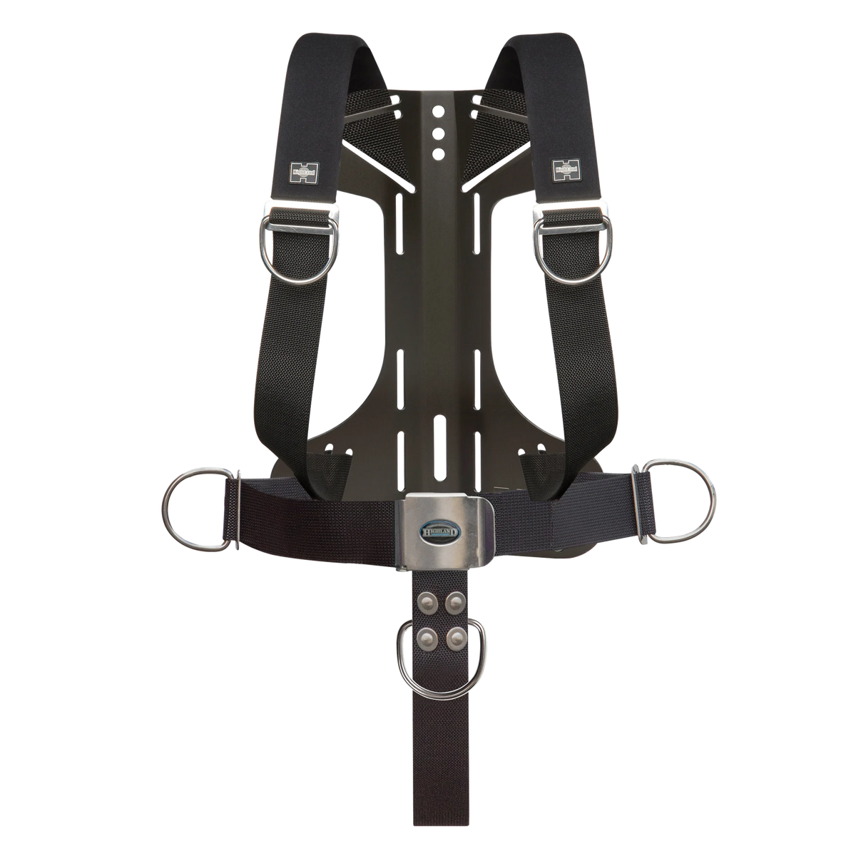 Highland Tec/Rec Harness with Backplate — Aluminum travel