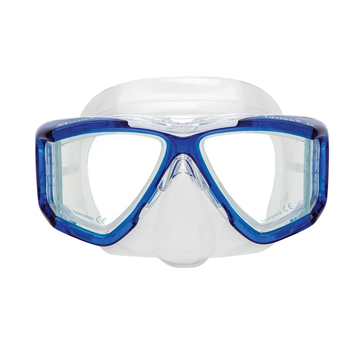 XS Scuba Fusion 2 Junior Mask — Transparent blue