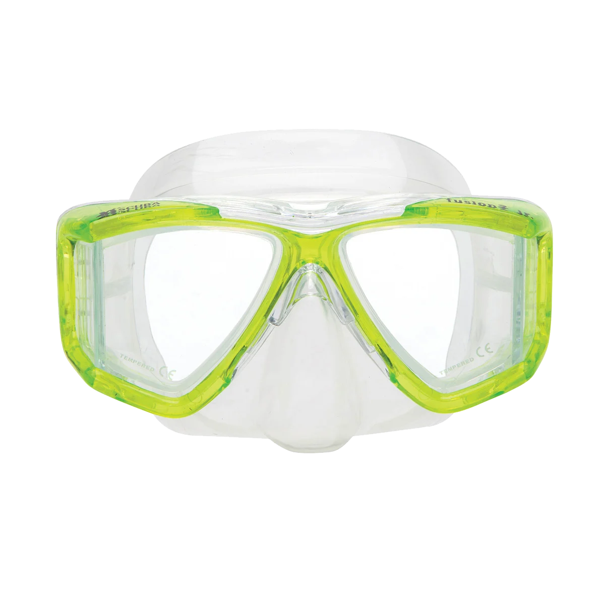 XS Scuba Fusion 2 Junior Mask — Transparent yellow