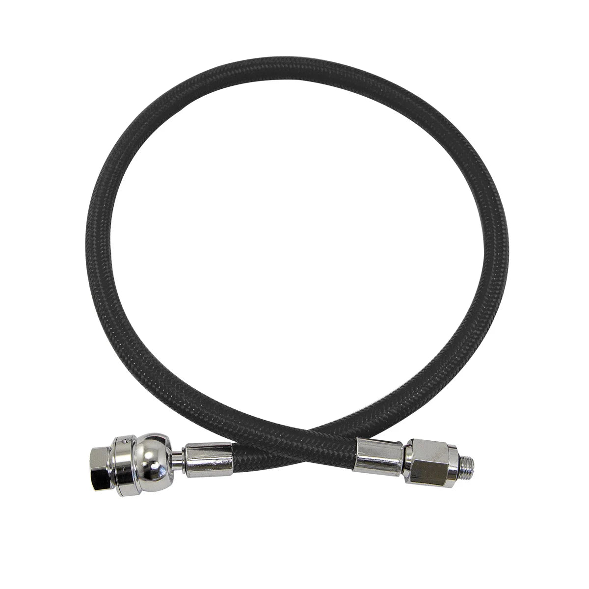 Miflex Dual Swivel Regulator Hose — Black