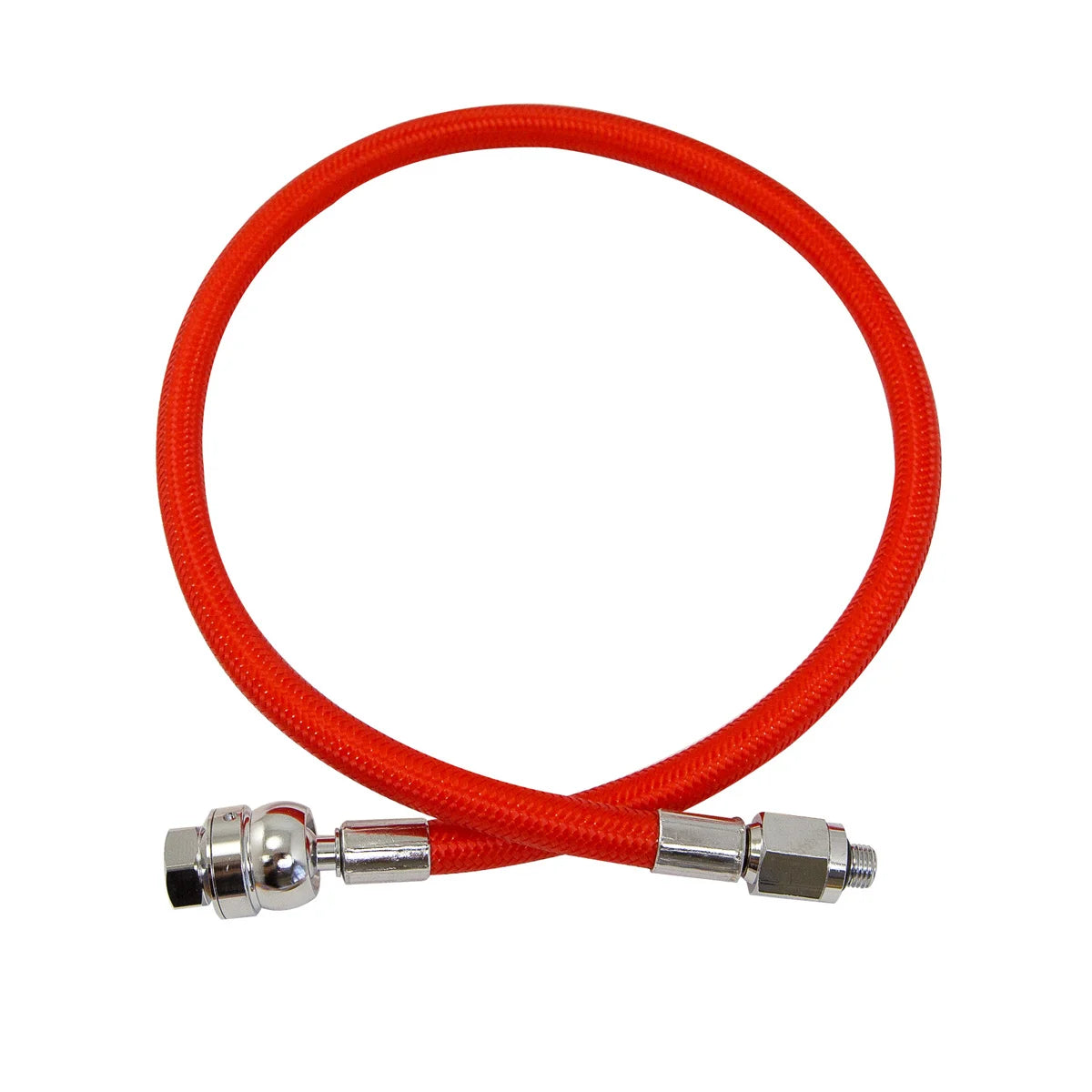 Miflex Dual Swivel Regulator Hose — Red