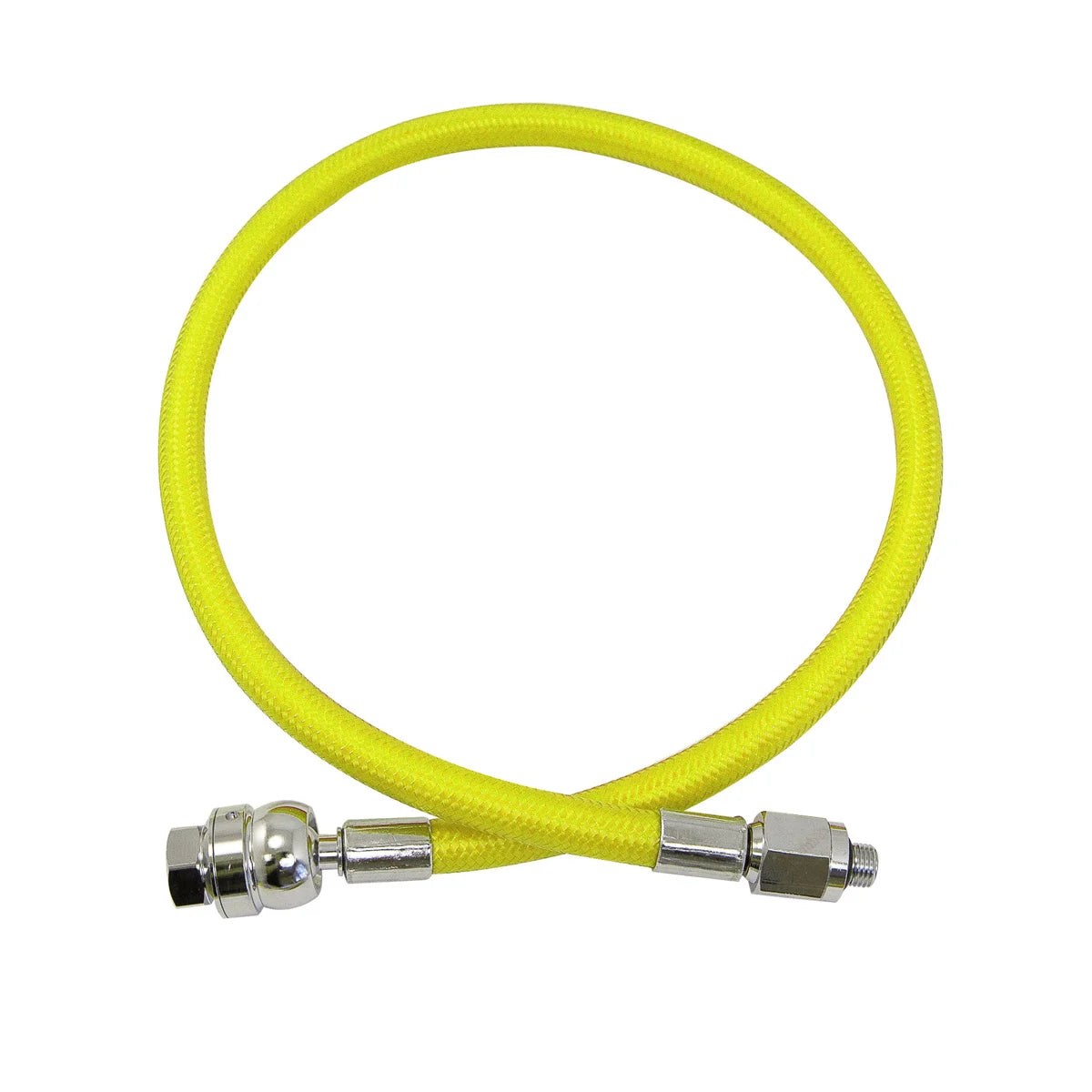 Miflex Dual Swivel Regulator Hose — Yellow