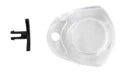 AC170CL clear AC164 female receptacle without integrated hinge — supplier reference