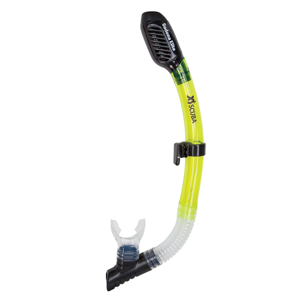 XS Scuba Sedona Elite Dry Snorkel — Transparent yellow