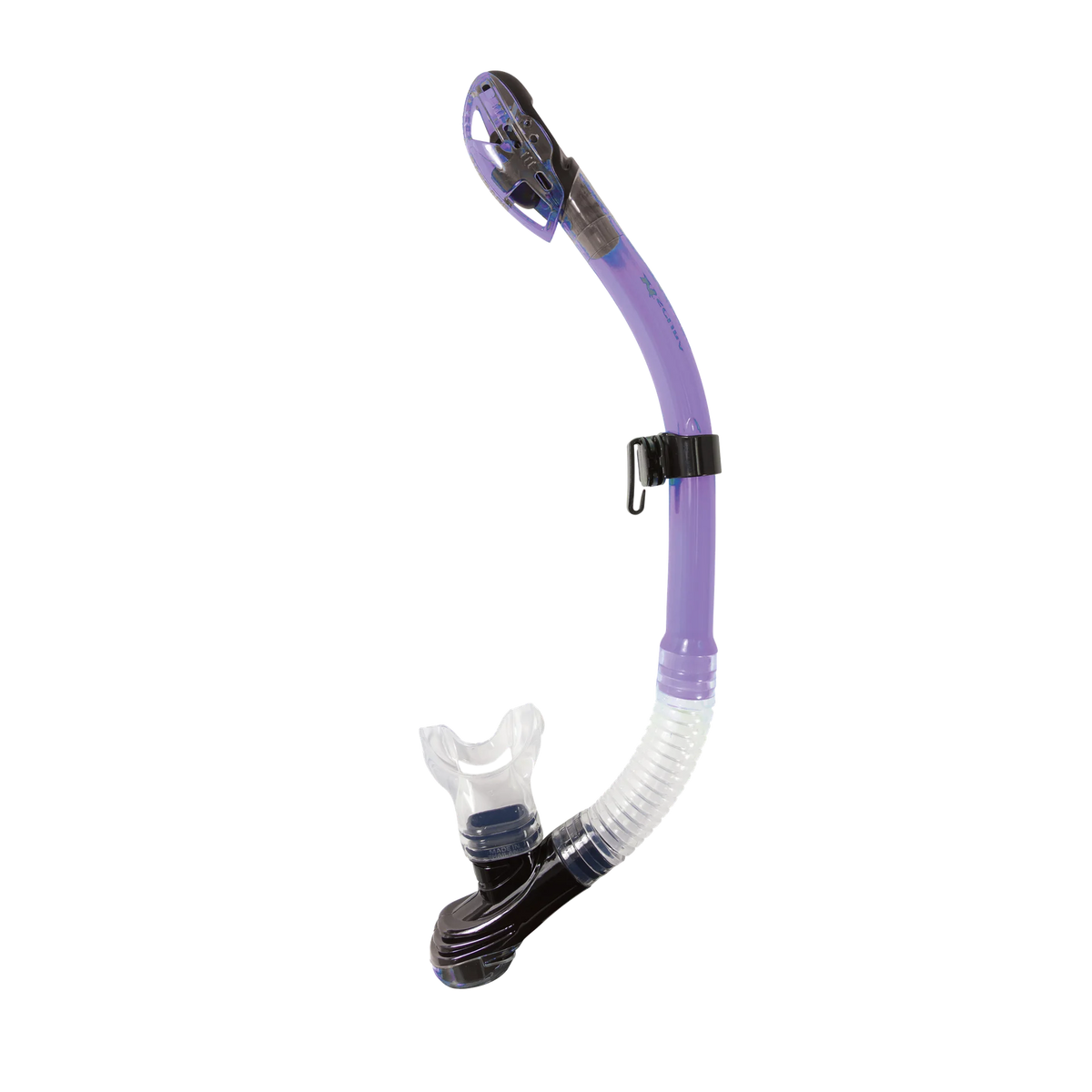 XS Scuba Passage Dry Snorkel — Transparent purple