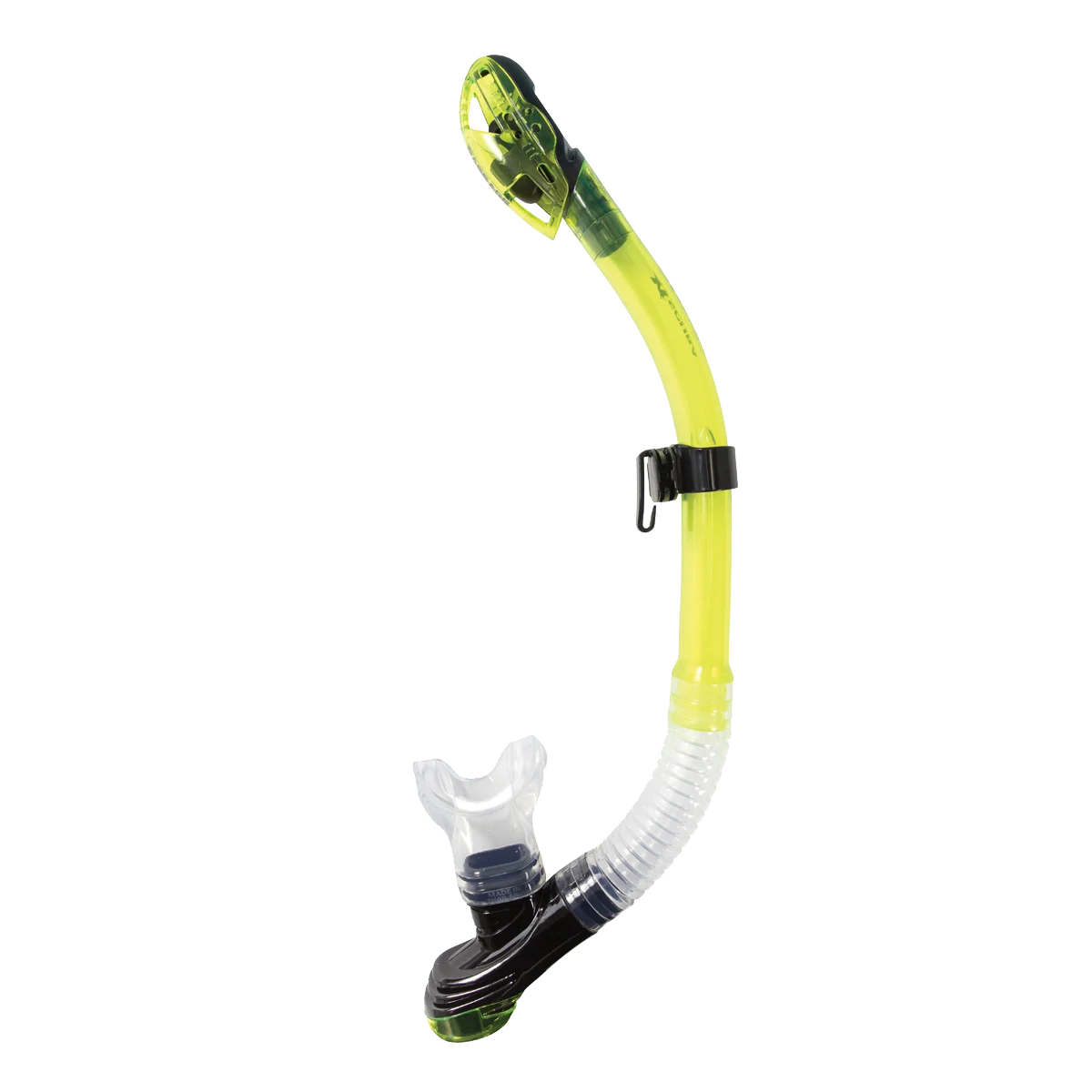 XS Scuba Passage Dry Snorkel — Transparent yellow