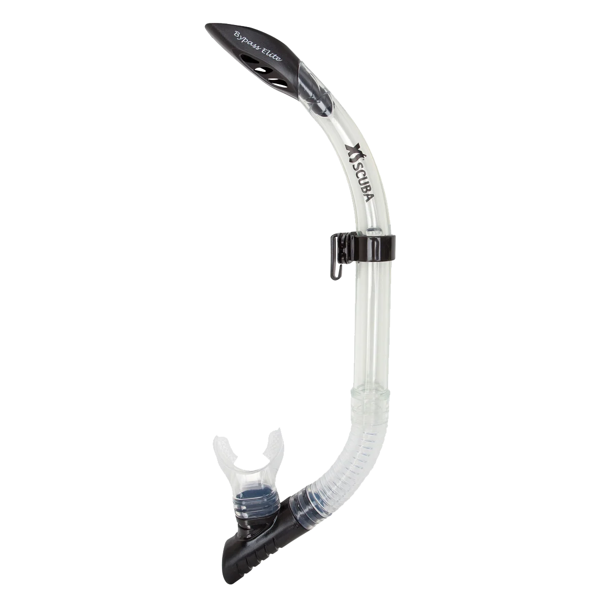 XS Scuba Bypass Elite Snorkel — Clear
