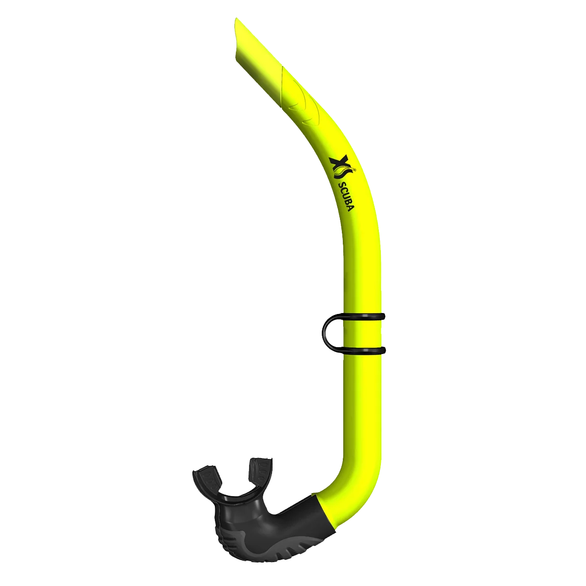 XS Scuba Porto Snorkel — Black silicone / Yellow