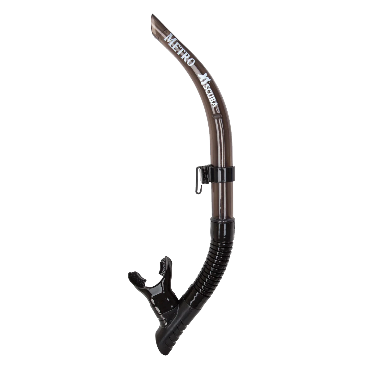 XS Scuba Metro Snorkel — Transparent black
