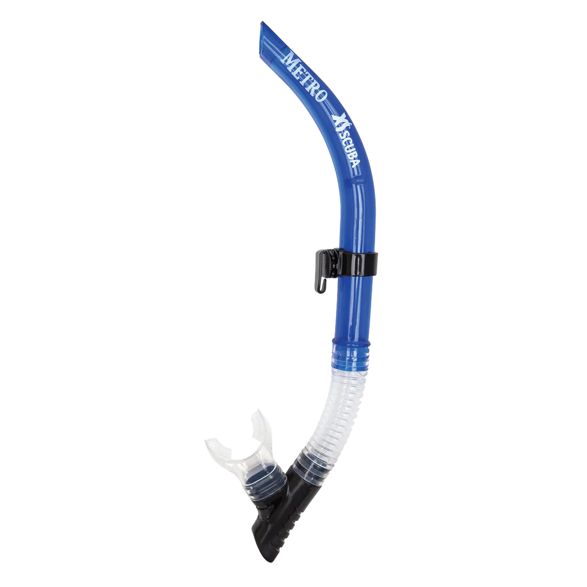 XS Scuba Metro Snorkel — Transparent blue
