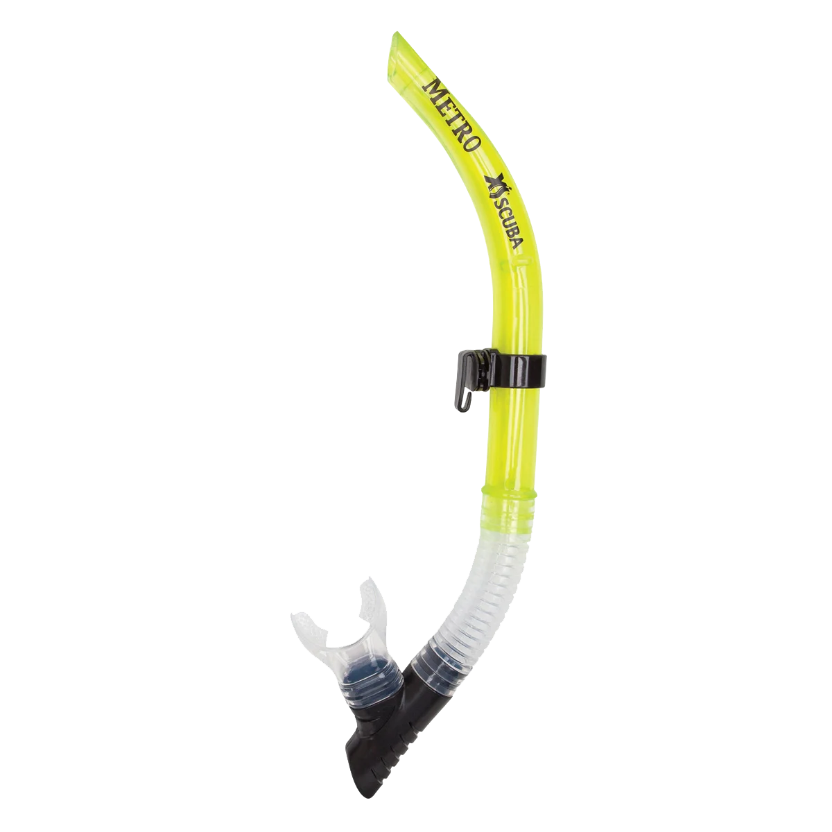 XS Scuba Metro Snorkel — Transparent yellow