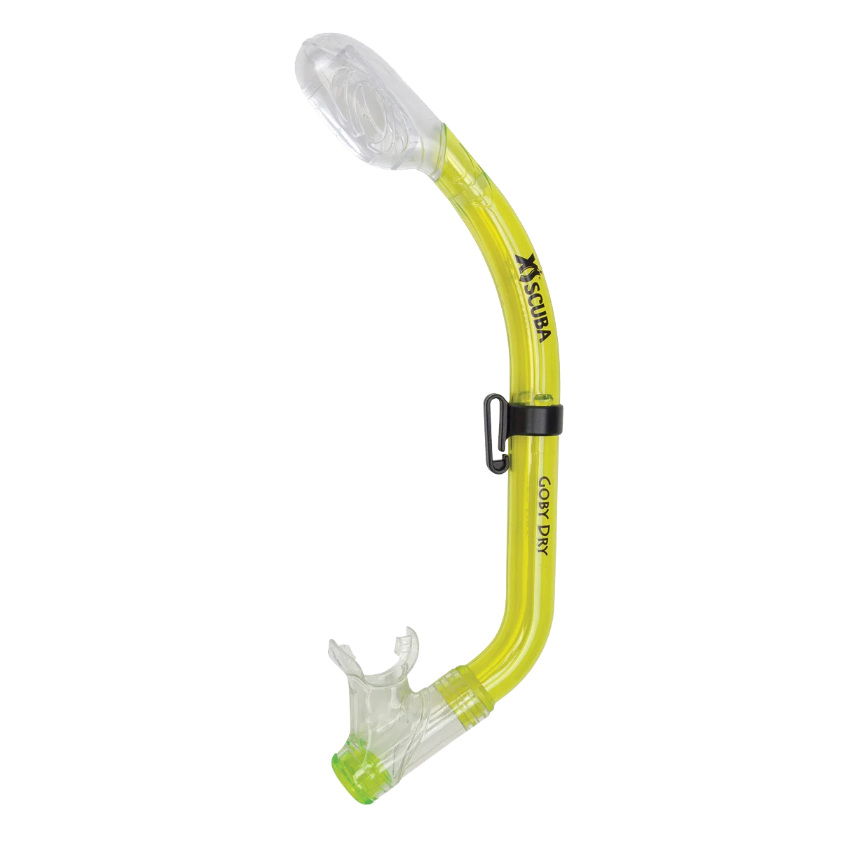 XS Scuba Goby Dry Snorkel — Transparent yellow