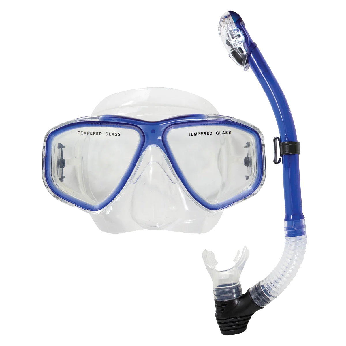 Oceanways Caribbean Mask and Snorkel Combo, Blue