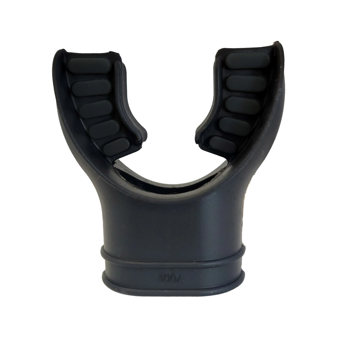 XS Scuba Dual-Color Regulator Mouthpiece, Black tabs