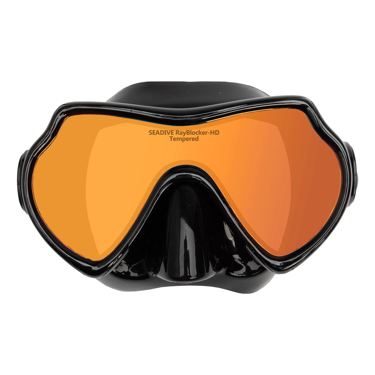 SeaDive Eagleye RayBlocker-HD Purge Mask, Black silicone / purge