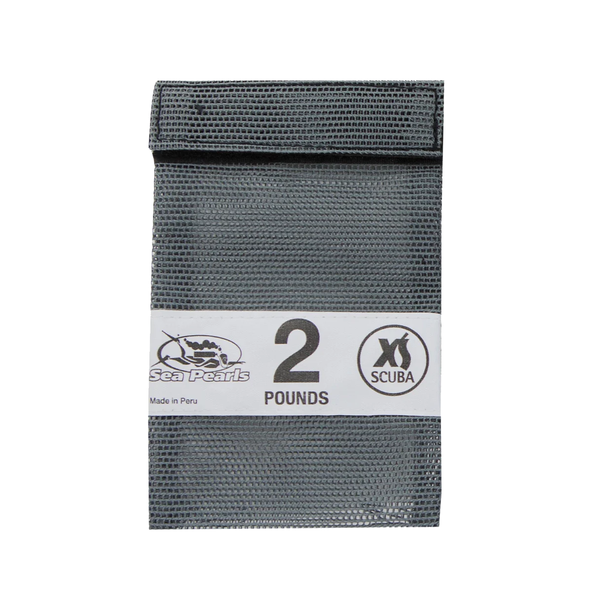 XS Scuba Fillable Shot-Weight Pouch, 2 lb / Gray