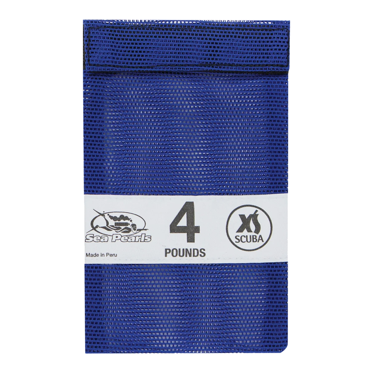 XS Scuba Fillable Shot-Weight Pouch, 4 lb / Blue