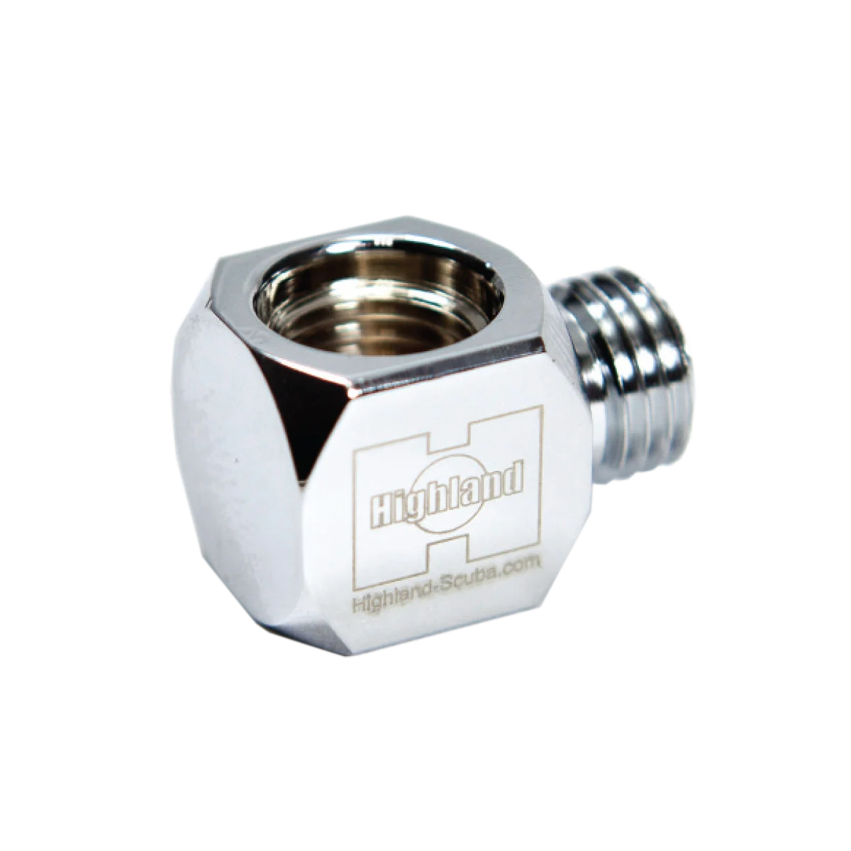 Highland High-Pressure Gauge Adapter, Inline