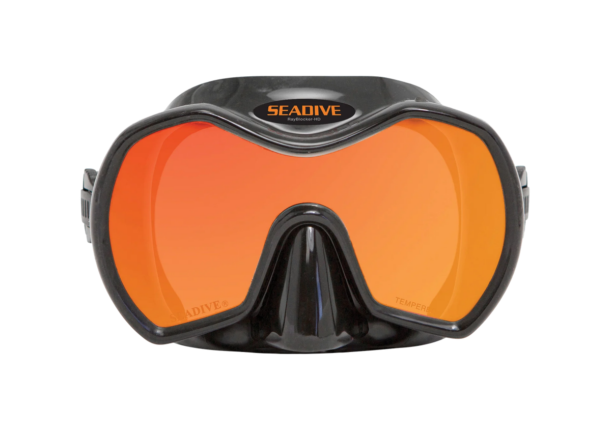 SeaDive Monarch RayBlocker-HD Mask, Black silicone