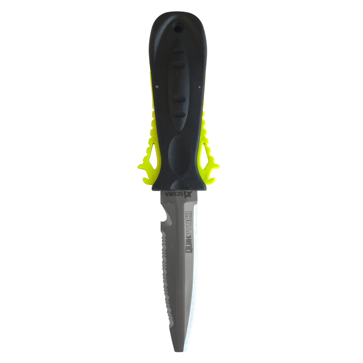 XS Scuba QuikPynch Blunt Tip Knife, Neon yellow