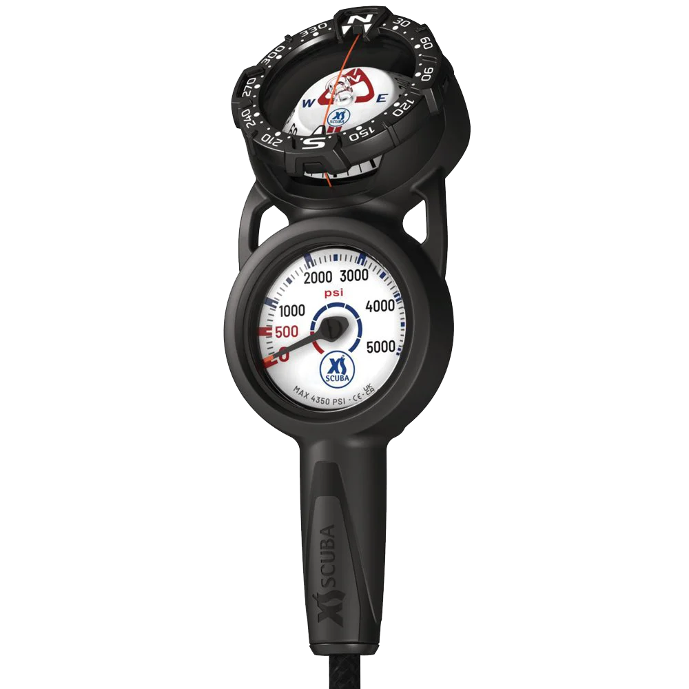 XS Scuba QuikVu Pressure & Compass Console — Imperial