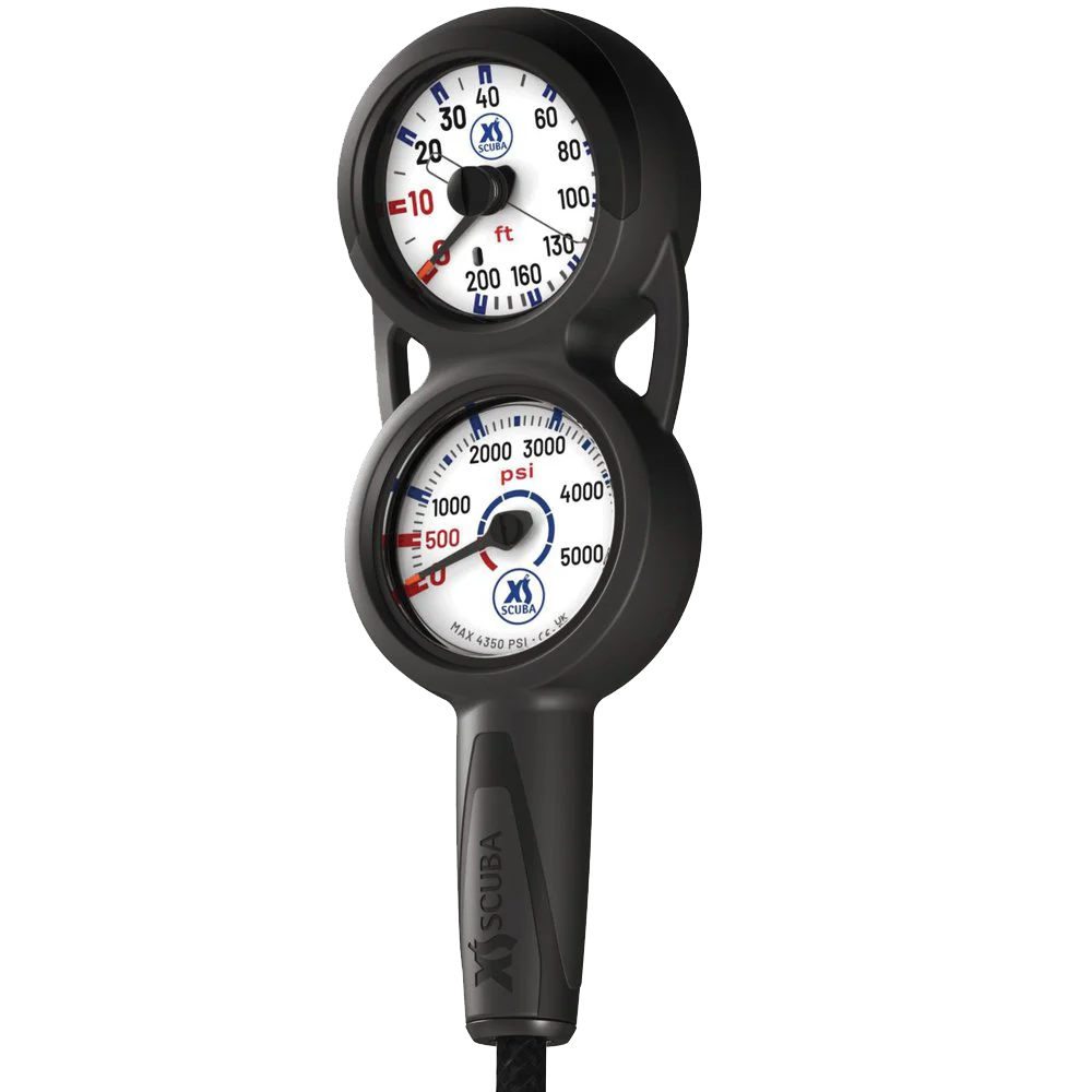 XS Scuba QuikVu Pressure & Depth Console — Imperial