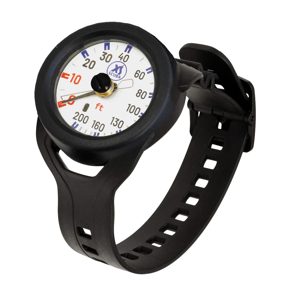 XS Scuba QuikVu Wrist Depth Gauge — Imperial