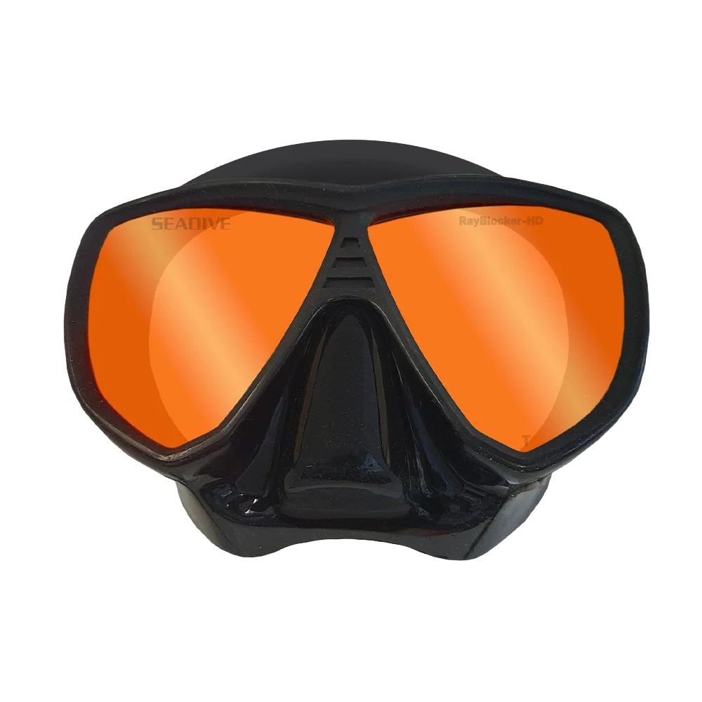 SeaDive SeaScape RayBlocker-HD Mask, Black silicone