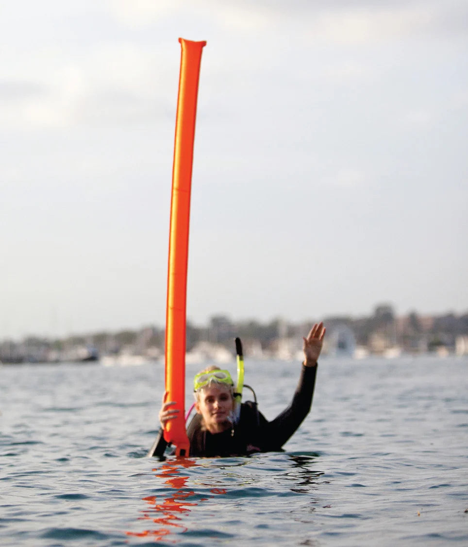 XS Scuba Six-Foot Safety Tube, Orange