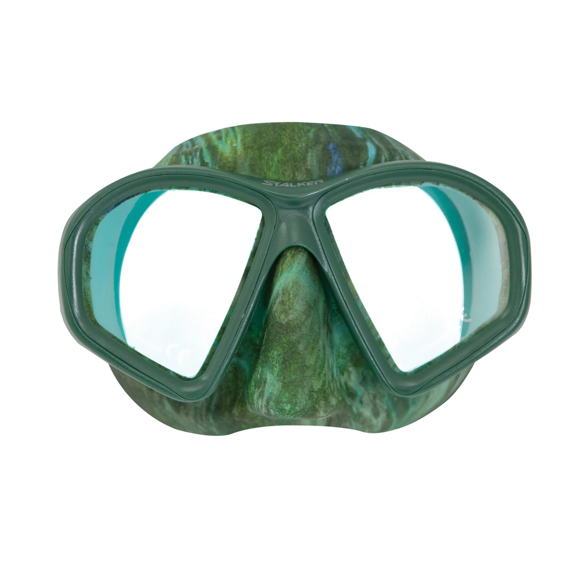 XS Scuba Stalker Camo Mask, Green camouflage