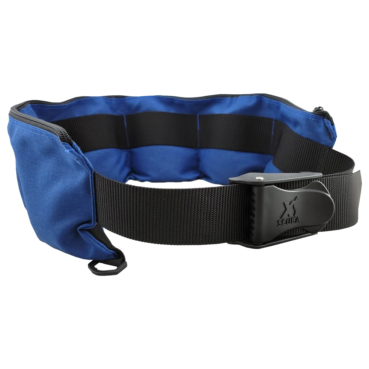 XS Scuba Zippered Pocket Weight Belt, 4 pockets / Blue
