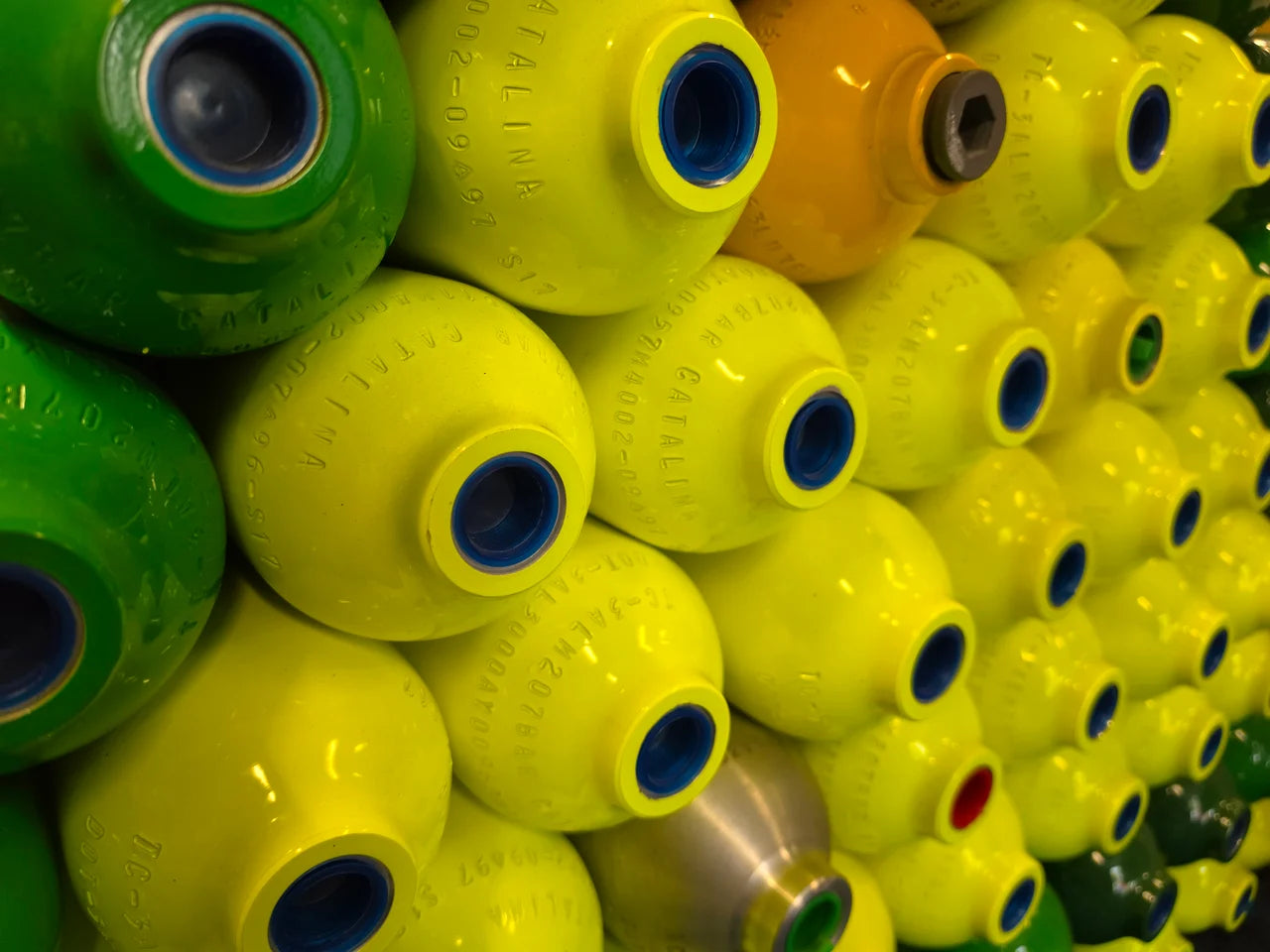 Scuba cylinders in the Openwater Habitat workshop