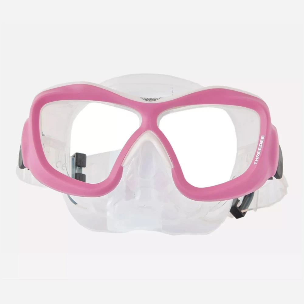 ThreeDee Mask Pink/White, Clear Skirt — view 1