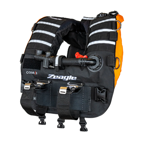 Code 3 Orange, Rescue Vest w/inflator hose and RE — product view 1