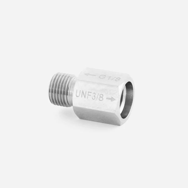 Adapter: G1/8-Inch Male = LP 3/8-Inch UNF Female — view 1