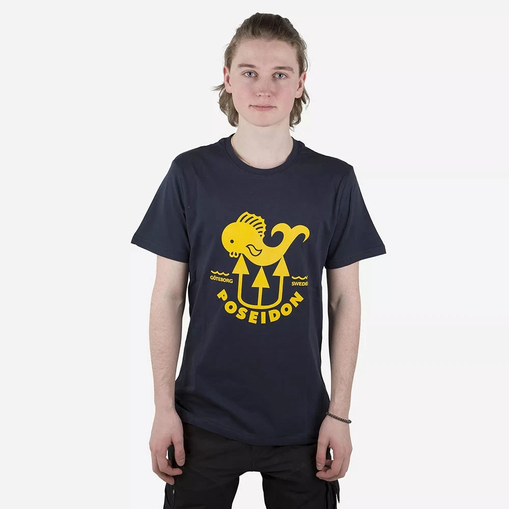 T-Shirt Fish Logo Navy — view 1
