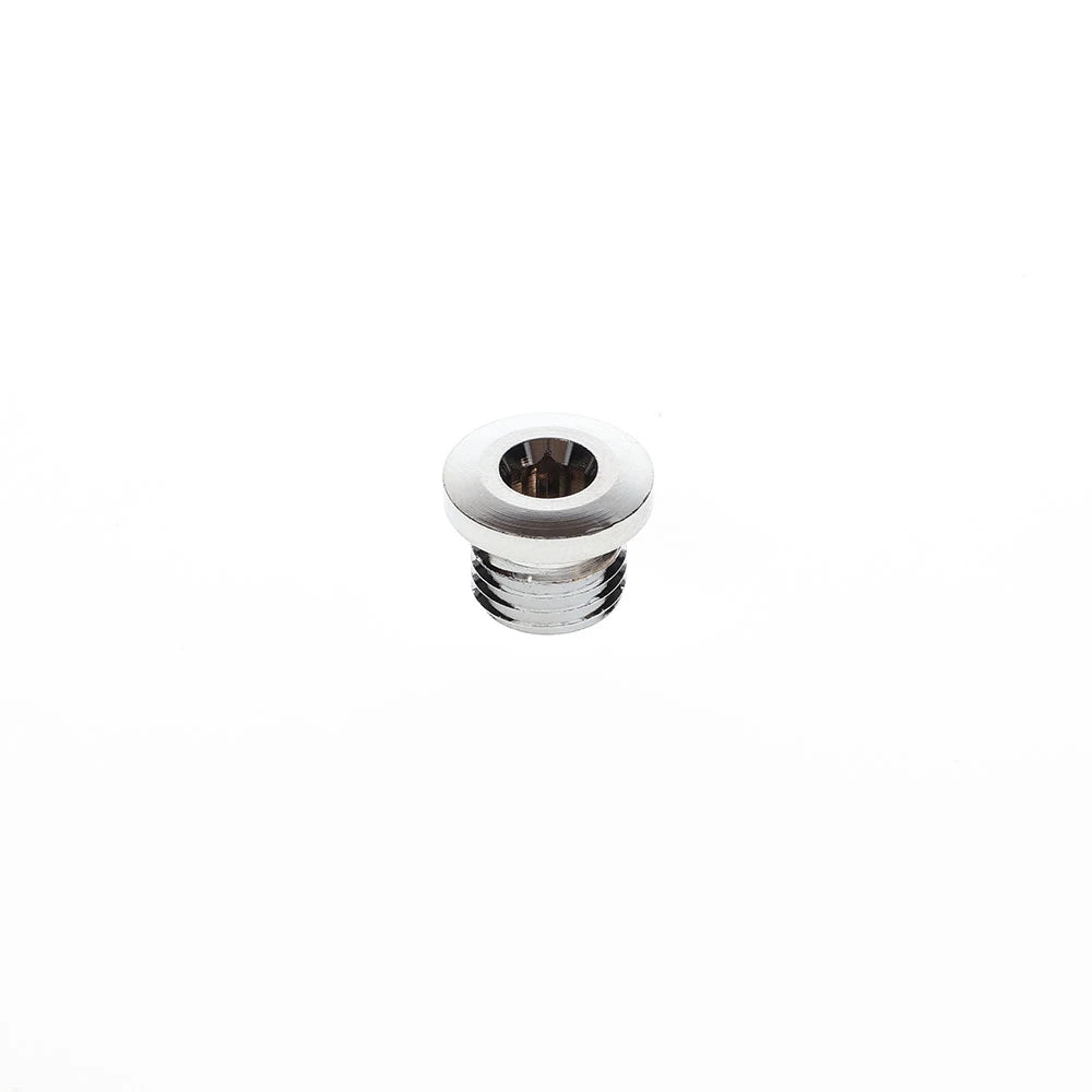 HP UNF 7/16 Port Plug - Chrome — view 1