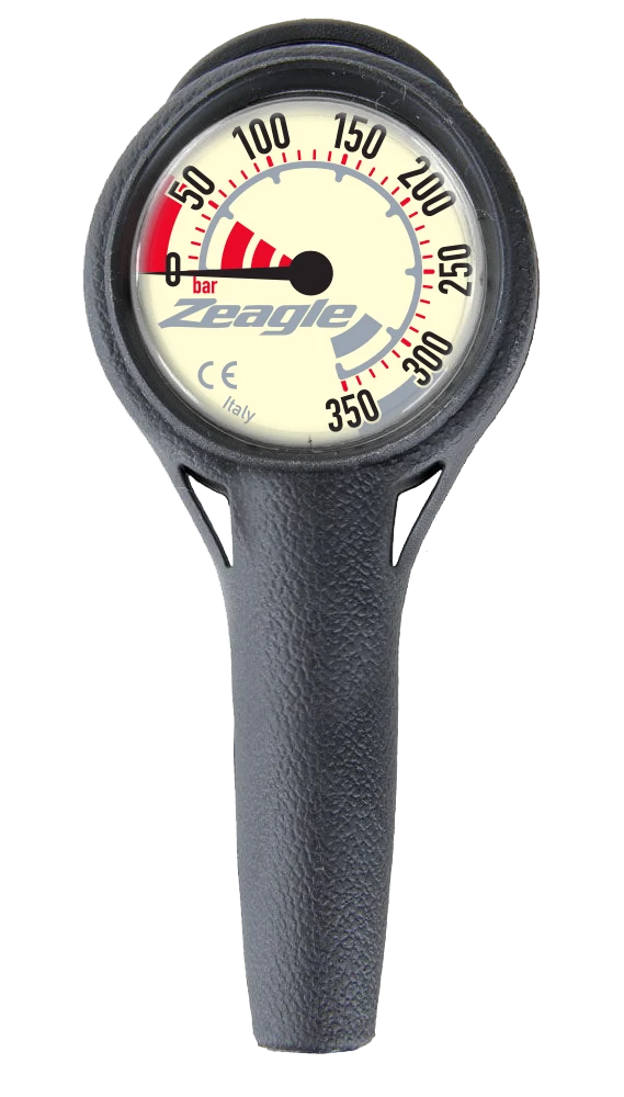 Single Gauge-5000psi 11” hose w/ Black Hose (Metric) — product view 1