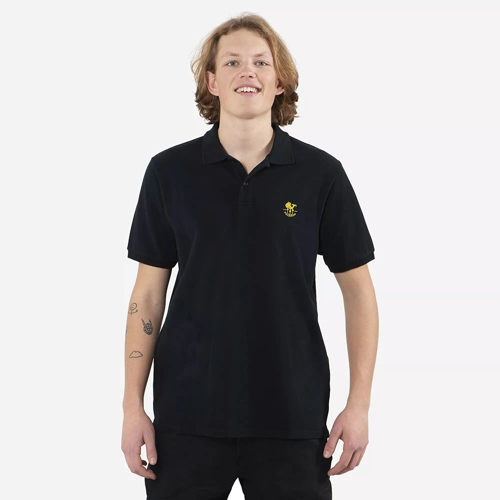 Polo Shirt Fish Logo Black — view 1