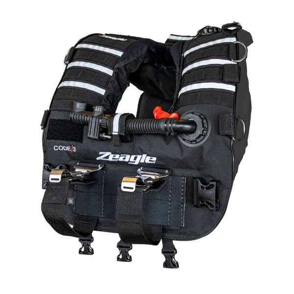 Code 3 Black, Rescue Vest w/inflator hose and RE — product view 1