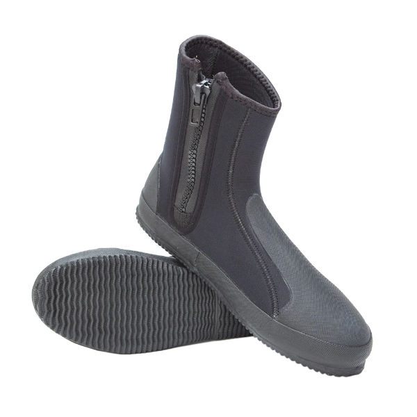 XS Scuba Deluxe Zipper Boots — supplier family photo; select thickness and size by label