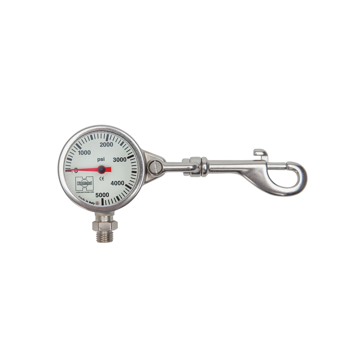 Highland Brass & Snap Pressure Gauge — Imperial